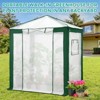 EAGLE PEAK 8x8 Portable Walk in Greenhouse , Heavy Duty Pop Up Green House, Front Roll Up Zipper Entry Door and Mesh Windows - 2 of 4