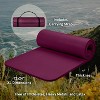 1-Inch Thick Yoga Mat, Non-Slip Exercise Mat with Nylon Strap for Fitness Workouts for Men & Women - 2 of 4