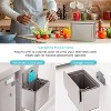 Home Zone Living 1.3 Gallon Stainless Steel Compost Bin with CleanAura Odor Control and Removable Liner, Silver - 4 of 4