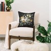Iveta Abolina Paloma Night Square Throw Pillow Black - Deny Designs - 2 of 4