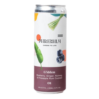 Pfreshly G'iddem Rum Cocktail - 4pk/355ml Cans