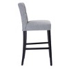 WestinTrends Hayes 29" Linen Fabric Tufted Bar Stool (Set of 3) - 3 of 4
