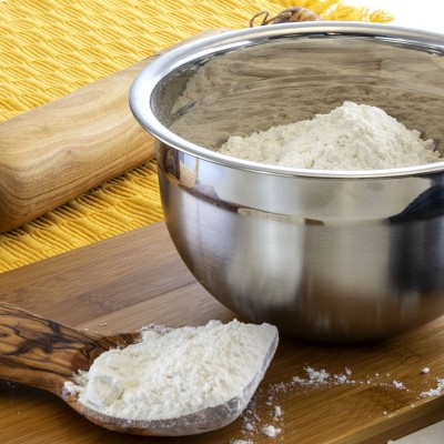 MegaChef 5 Piece Stainless Steel Mixing Bowl Set with Lids