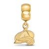 Black Bow Jewelry 14k Yellow Gold Plated Sterling Silver Colorado Avalanche NHL Bead Charm - 2 of 4