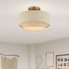 Livex Lighting Bellingham 1 - Light Semi-Flush Mount in  Antique Gold Leaf - 4 of 4