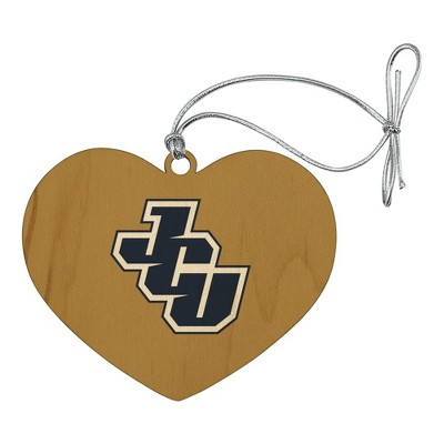 John Carroll University Secondary Logo Heart Love Wood Christmas Tree Holiday Ornament
