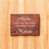 Slickblue Leave Shoes at Door Sign, Aloha Greeting, 9x12 Rustic Pine Wall Plaque, Multiple Color Options - 2 of 3