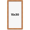 PosterPalooza | Panoramic Flat Brown Picture Frame - UV Acrylic, Foam Board Backing, Hanging Hardware - 2 of 4
