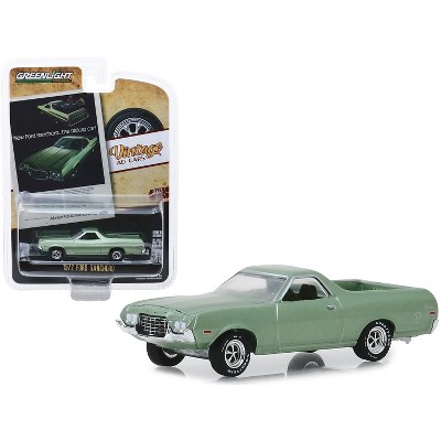 1972 Ford Ranchero Light Green "Vintage Ad Cars" Series 1 1/64 Diecast Model Car by Greenlight