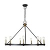 Artcraft Lighting Notting Hill 9 - Light Chandelier in  Black/Brushed Brass - 4 of 4