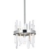 Elegant Lighting Serena 10 inch crystal round pendant in chrome - 3 of 4