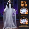 Joyfy 67’’ Halloween Animatronics Standing Bride Ghost Decoration, Life-Size Scary Ghost with Creepy Sound for Yard Lawn Outdoor Indoor Decoration - 3 of 4