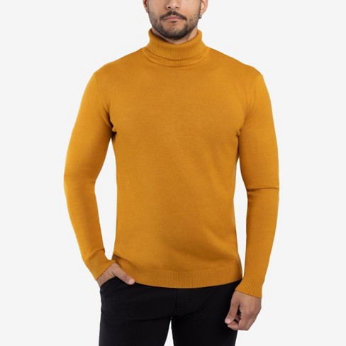 X Ray Men s Mock Turtleneck Sweater available In Big Tall In Mustard Size Large Target