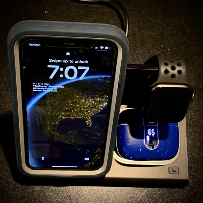 Just Wireless 3-in-1 Portable Wireless Charger - Black : Target