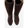 Ansel - Brown Suede Leather Riding Boot (Women) brown suede 8 Forever & Always Shoes US - 3 of 4