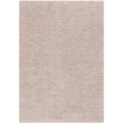 Beige Synthetic Hand-knotted Rectangular 4' x 6' Area Rug