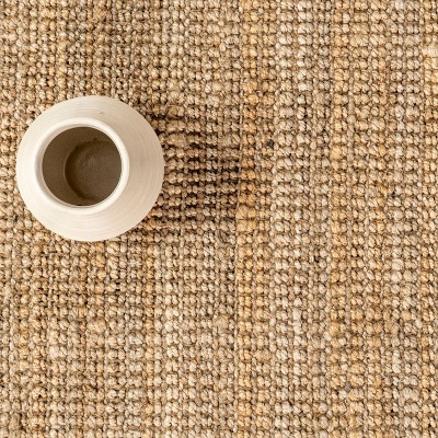 Kiwa Natural Jute 6' x 9' Handwoven Farmhouse Area Rug