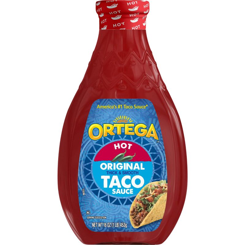 Ortega Hot Taco Sauce 16oz, 1 of 9