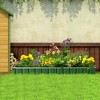 Outsunny 8.5x3ft Metal Raised Garden Bed, DIY Large Steel Planter Box, No Bottom w/ A Pairs of Glove for Backyard, Patio to Grow Vegetables, Herbs, and Flowers - 2 of 4