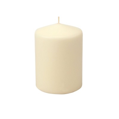 Ivory Paraffin 3x4 Inch Pillar Candles, 6 Pack