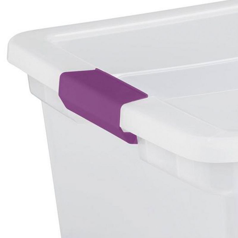 Sterilite 66 Quart Clear Plastic Latching Handle Storage Container Tote, 3 of 7