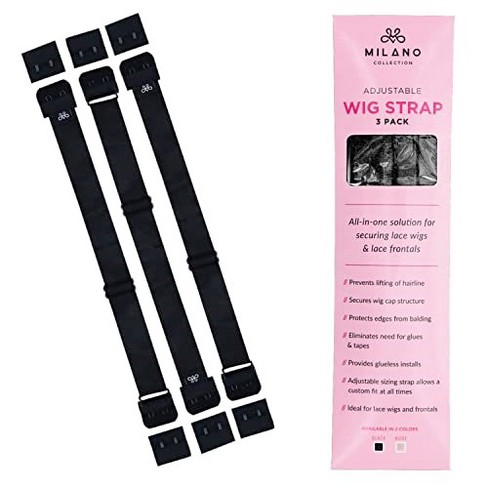 Milano Collection 3 pack Milano Collection Adjustable Removal Wig Strap to install your wig without glue or tape. - image 1 of 4