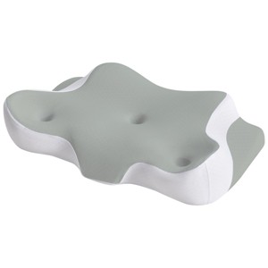 TopComfy Bed Pillows Neck pillow relieving pain in the neck and shoulders ergonomic memory foam bed pillow for Bedroom, Gray, 24.02"*15.35"*5.12" - 1 of 4