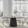 Lirago dinning table round 67"L*33.5"W*30"H- black - 3 of 4