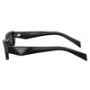 Prada PR B06S 16K08Z Womens Rectangle Sunglasses Black 53mm - 3 of 3