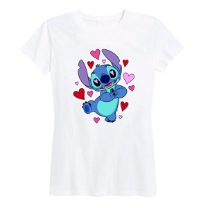 Women's - Lilo and Stitch - Heart Eyes Short Sleeve Graphic T-Shirt - 1 of 4
