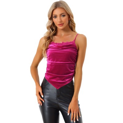 VIISHOW Women's Floral Print Tank Top – V-Neck, Spaghetti Straps, Lace Trim, Lightweight Summer Camisole