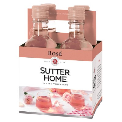 Sutter Home Rosé Wine - 4pk/187ml Bottles