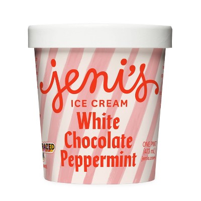 Jeni's White Chocolate Peppermint Ice Cream - 16oz