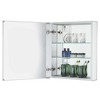 Fine Fixtures Bathroom Medicine Cabinet - Single Door, Recessed/Surface Mount - Right/Left Hinged - Mirrored Interior - 3 of 4