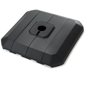 Home Zone Living 168lb Offset Cantilever Fillable Patio Umbrella Base Stand, 18in, Pole Holder, Water, Sand, Fits Poles Up to 1.9”(48mm) Diameter - 1 of 4