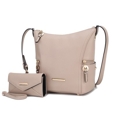 MKF Collection Lux Vegan Leather Women’s Hobo Bag with Wallet by Mia K