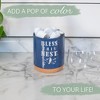 Elanze Designs Bless This Nest Navy Blue X-Large Cork Bottom, Kitchen Counter, Ceramic Stoneware, Coffee, Tea and Hot Chocolate, Machine Brewing, K - 4 of 4