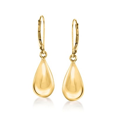 Ross-Simons Italian 18kt Yellow Gold Teardrop Earrings