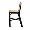 bali & pari Ayana Two-Tone Rattan Counter Height Barstool Natural Brown/Black: Handcrafted, Mid-Century, Boho Charm - 4 of 4