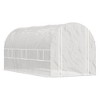 Outsunny Walk-In Tunnel Greenhouse, Large Garden Hot House Kit with 6 Roll-up Windows & Roll Up Door, Steel Frame - 4 of 4