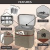 OPUX Wine Bag, 4,6 Bottle Cooler Insulated Tote Carrier Travel Picnic BYOB, Leakproof Padded Portable Party Christmas Gift - 4 of 4