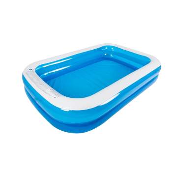 Pool Central 8.5' Blue and White Inflatable Rectangular Swimming Pool