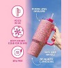 Packed Party Hot Pink Stainless Steel Insulated 40 oz Oversized Tumbler With Handle, Straw, Lid for Water or Iced Tea (Pink Glitter) - image 2 of 4