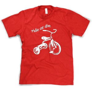 Ride or Die Tricycle T-Shirt Funny Vintage Trike Shirt - Crazy Dog Men's T Shirt - 1 of 4