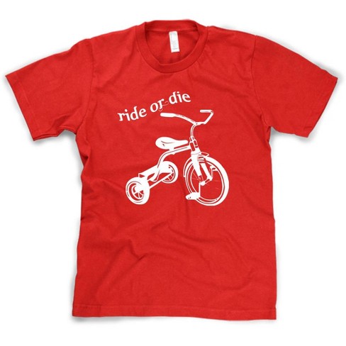 Ride or Die Tricycle T-Shirt Funny Vintage Trike Shirt - Crazy Dog Men's T Shirt - image 1 of 4