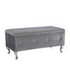 NicBex Ottoman with Storage Bench Storage Organizer Ottoman End of Bed Tufted Storage Benches Footrest With Crystal Buttons for Bedroom - 4 of 4