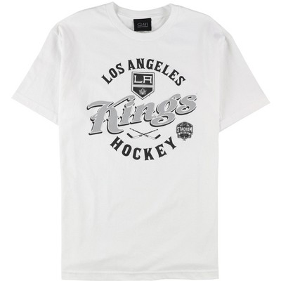G-III Sports Mens Los Angeles Kings Graphic T-Shirt, White, Large