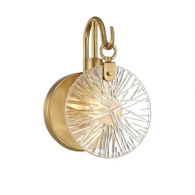 Savoy House Addison 1 - Light Vanity in  Warm Brass