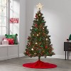 10" Lit Gold Wire Wrapped Star Christmas Tree Topper Warm White Dewdrop Lights - Wondershop™: Indoor Use - 3 of 3