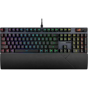 ASUS ROG Strix Scope II Gaming Keyboard pre-lubed ROG RX Red Linear Optical switches Sound-dampening Foam PBT doubleshot - 1 of 4